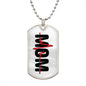 Mom Heart Beat Dog Tag