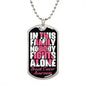 Nobody Fights Alone Dog Tag