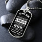 Son Enjoy The Ride Dog Tag