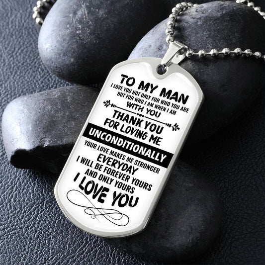 My Man - Thank You Dog Tag