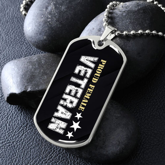 Proud Army Veteran Dog Tag - Military