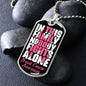 Nobody Fights Alone Dog Tag
