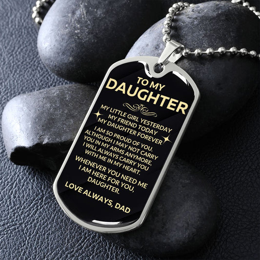 Daughter Dad Dog Tag