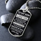 Son Dad Do Your Best Dog Tag