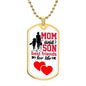 Mom And Son Best Friends Dog Tag