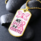My Wife Is A Fighter Dog Tag