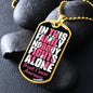 Nobody Fights Alone Dog Tag