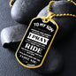 Son Enjoy The Ride Dog Tag