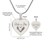 Ride or Die - Engraved Heart Necklace