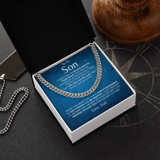 Son - Never Lose - Cuban Link Chain Necklace