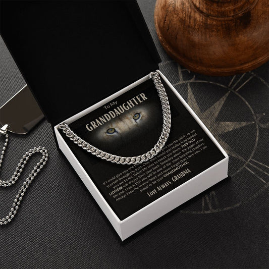 Granddaughter - Old Lioness - Cuban Chain Necklace