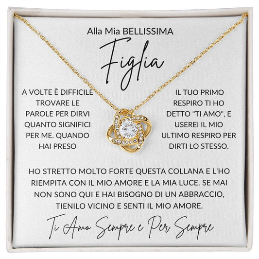 Figlia - Ti Amo - Love Knot Necklace