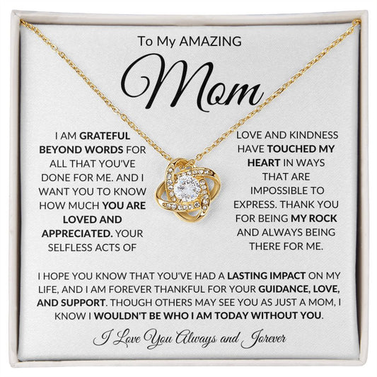 Mom - Love & Kindness - Love Knot Necklace