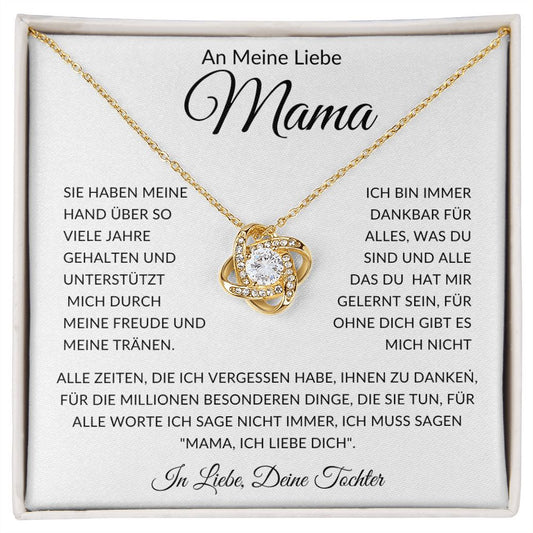 Mama - Für Immer Dankbar - Love Knot Necklace
