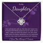 Daughter - You Are Loved - Love Knot Necklace