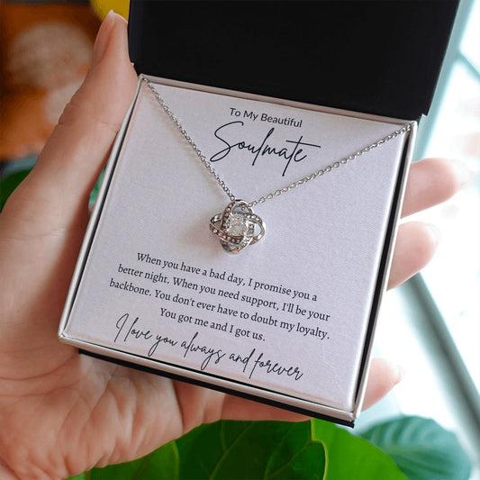 Soulmate - You Got Me - Love Knot Necklace