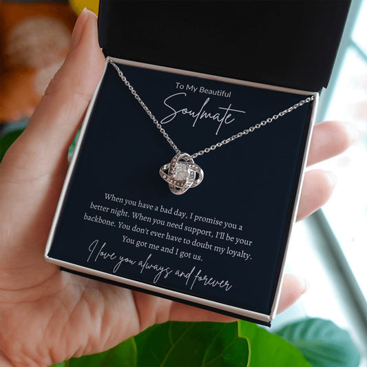 Soulmate - You Got Me - Love Knot Necklace