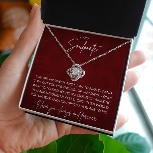 Soulmate - My Queen - Love Knot Necklace