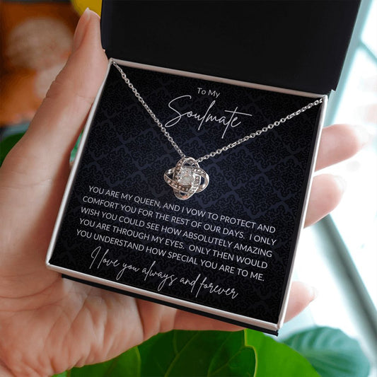 Soulmate - My Queen - Love Knot Necklace