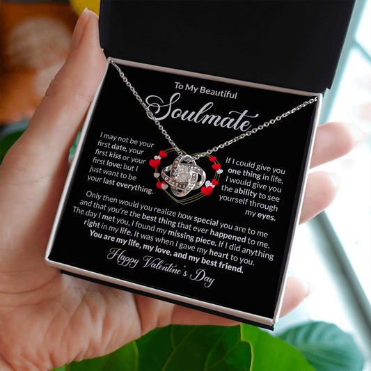 Soulmate - My Best Friend - Love Knot Necklace - Valentine
