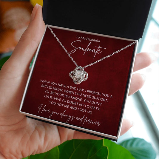 Soulmate - I Promise - Love Knot Necklace