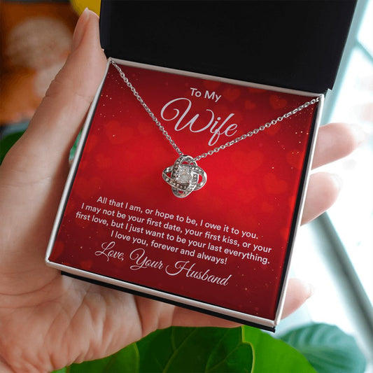 Wife Valentine - First Date - Love Knot Necklace