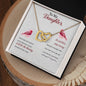 Daughter - Blessing - Interlocking Hearts Necklace