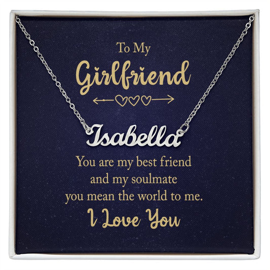 Girlfriend - Personalized Name Necklace