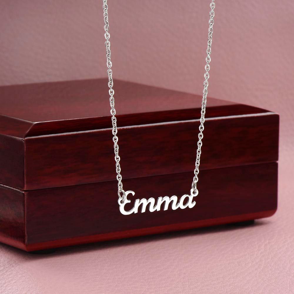 Wife - Beat Of My Heart - Custom Name Necklace