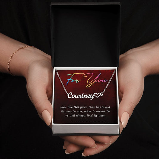 For You - Personalized Heart Name Necklace