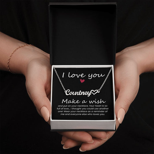 I Love You - Personalized Heart Name Necklace