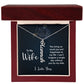 Wife - Vertical Name Necklace
