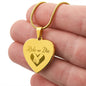 Ride or Die - Engraved Heart Necklace