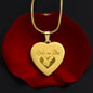 Ride or Die - Engraved Heart Necklace
