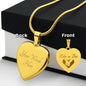 Ride or Die - Engraved Heart Necklace