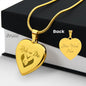 Ride or Die - Engraved Heart Necklace