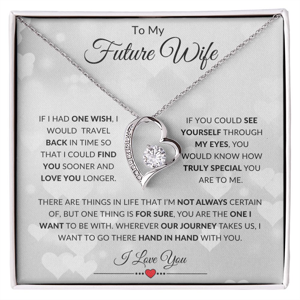 Future Wife Valentine - One Wish - Forever Love Necklace