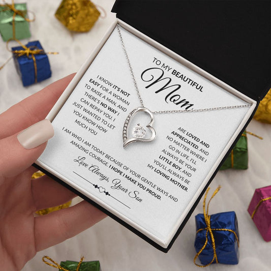 Mom - Loved And Appreciated - Forever Love Necklace