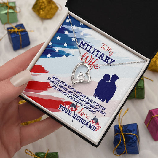 Military Wife - Strong Woman - Forever Love Necklace