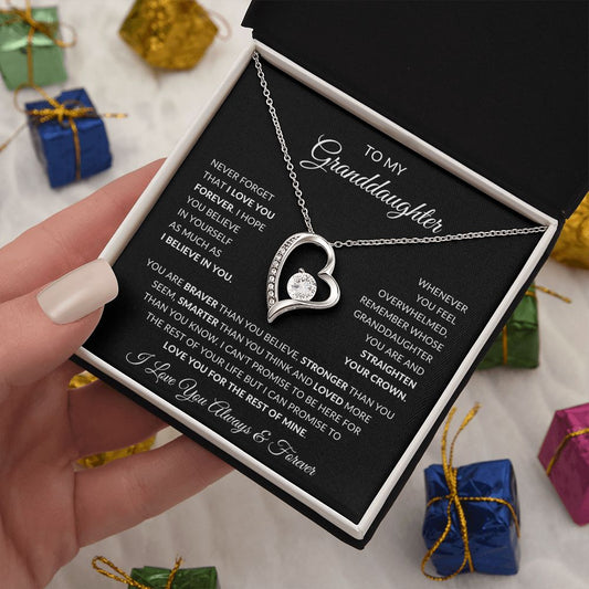 Granddaughter - Love You Forever - Forever Love Necklace