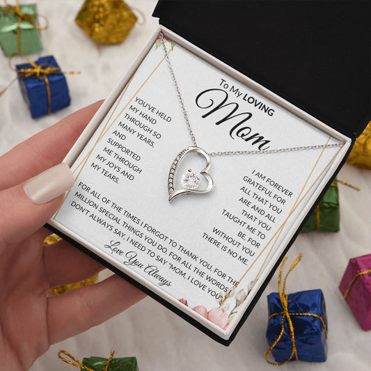 Mom - Forever Grateful - Necklace
