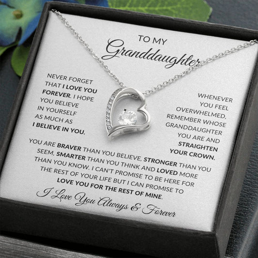 Granddaughter - Love You Forever - Forever Love Necklace