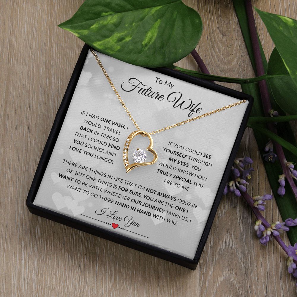 Future Wife Valentine - One Wish - Forever Love Necklace