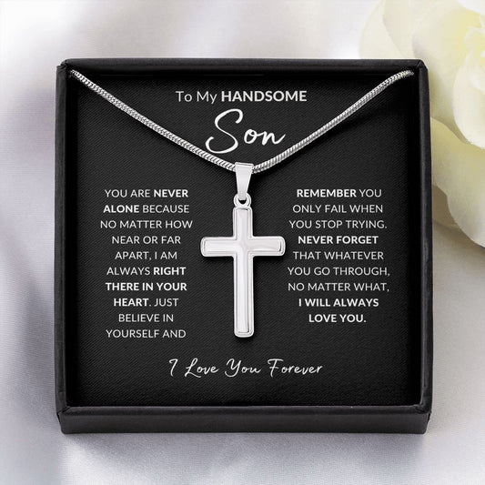 Son - Never Alone - Cross Chain Necklace