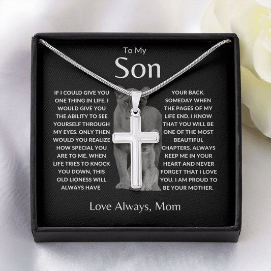 Son - Old Lioness - Cross Chain Necklace