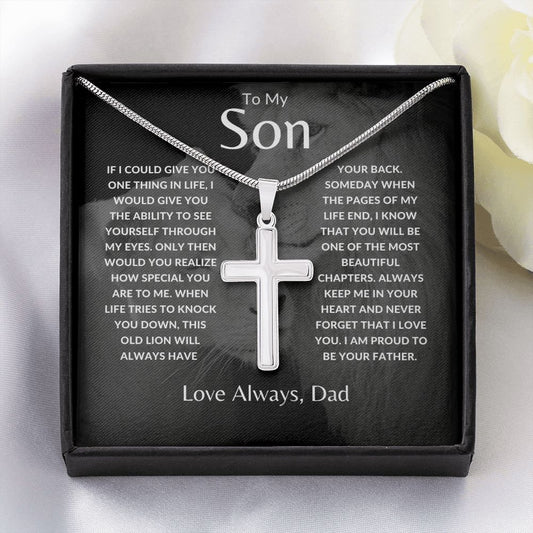 Son - Old Lion - Cross Chain Necklace