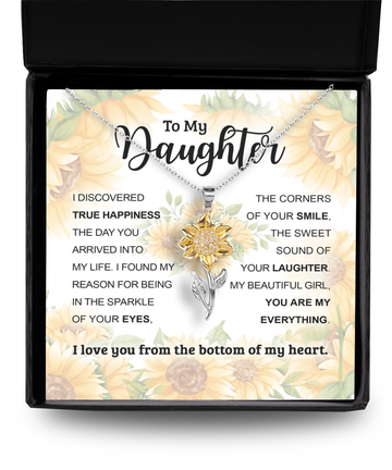 Daughter - True Happiness - Sunflower Necklace