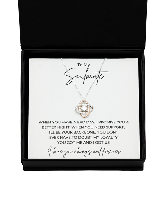 Soulmate - Your Backbone - Love Knot RG Necklace