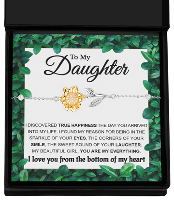 Daughter - True Happiness - Sunflower Bracelet