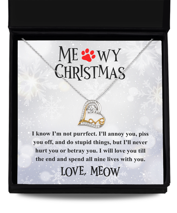 Cat-Meowy Christmas-Love Dancing Necklace